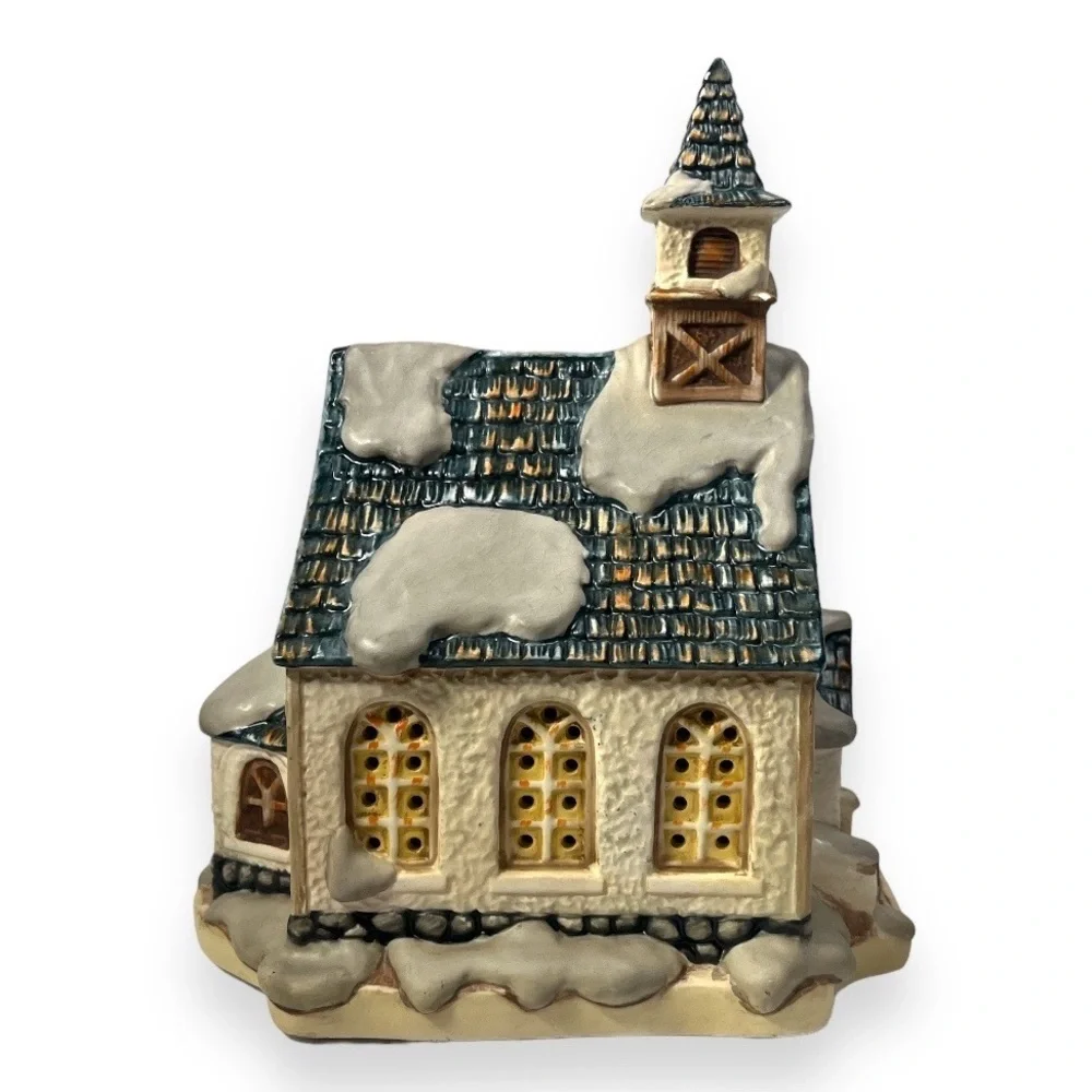 MJ Hummel Angels Duet Goebel Church Illuminated Light Up Christmas Village Decor